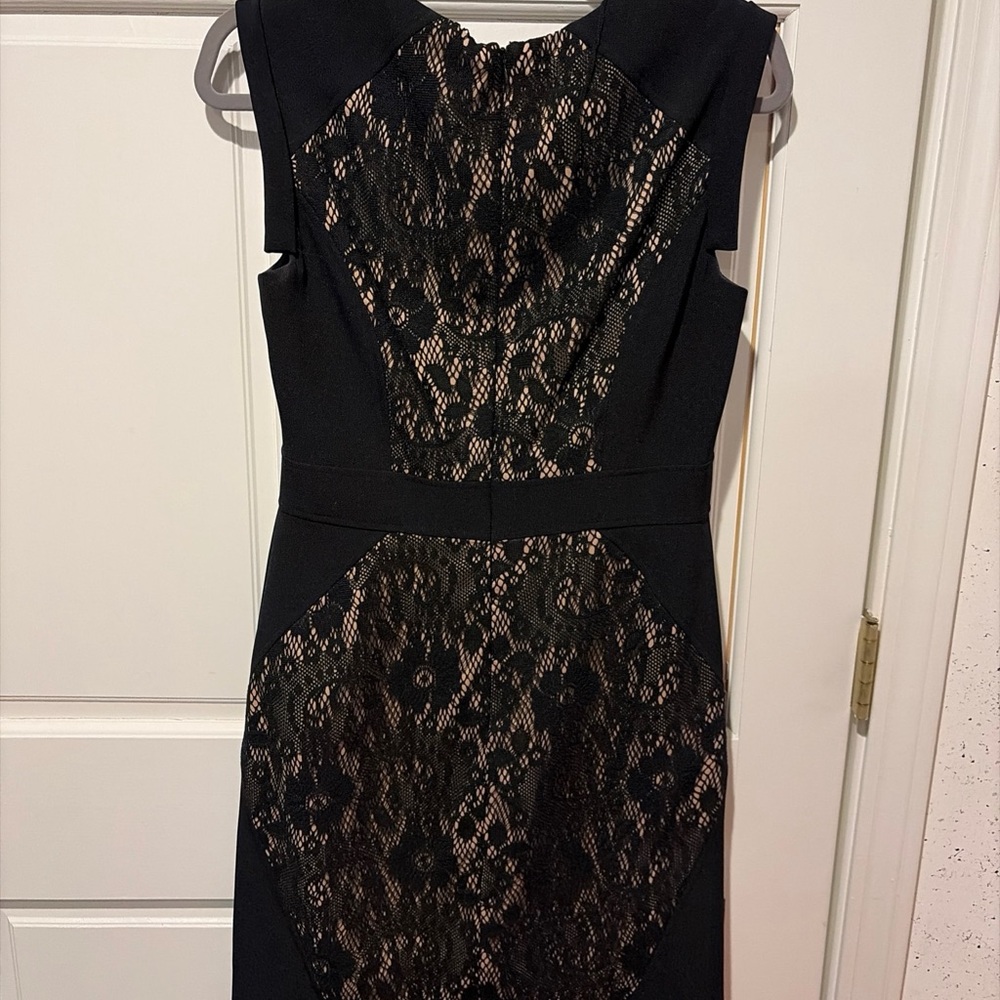 Adrianna Papell Black Lace Midi Dress - Picture 4 of 8